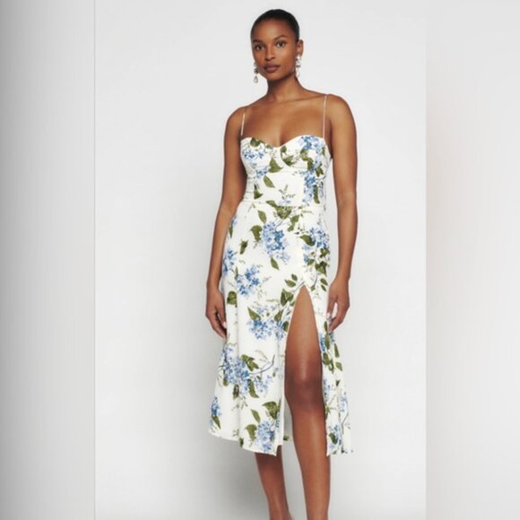 Reformation Juliette Dress Riviera - Picture 3 of 6